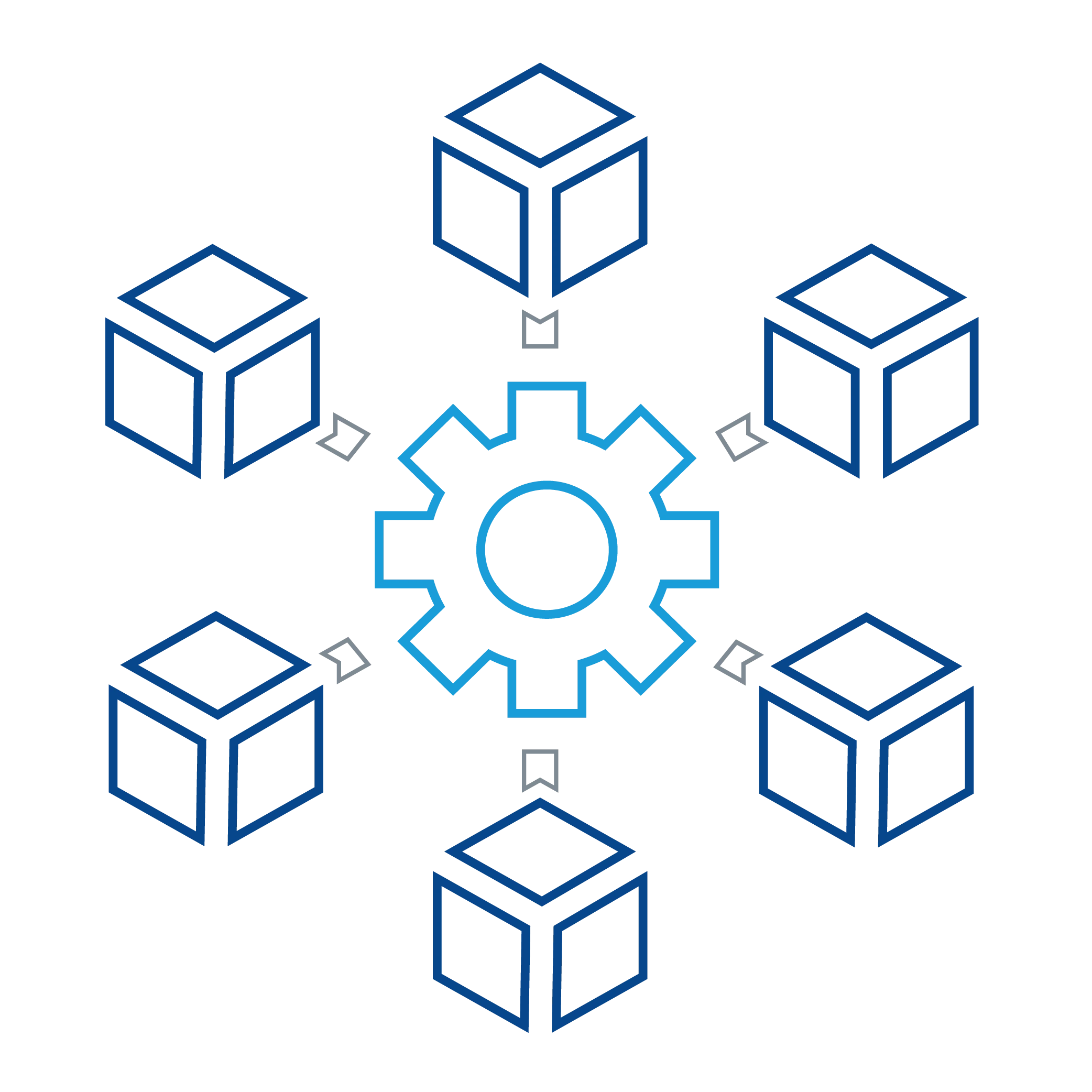 Icon Microservice Architecture Icon Microservice Architecture