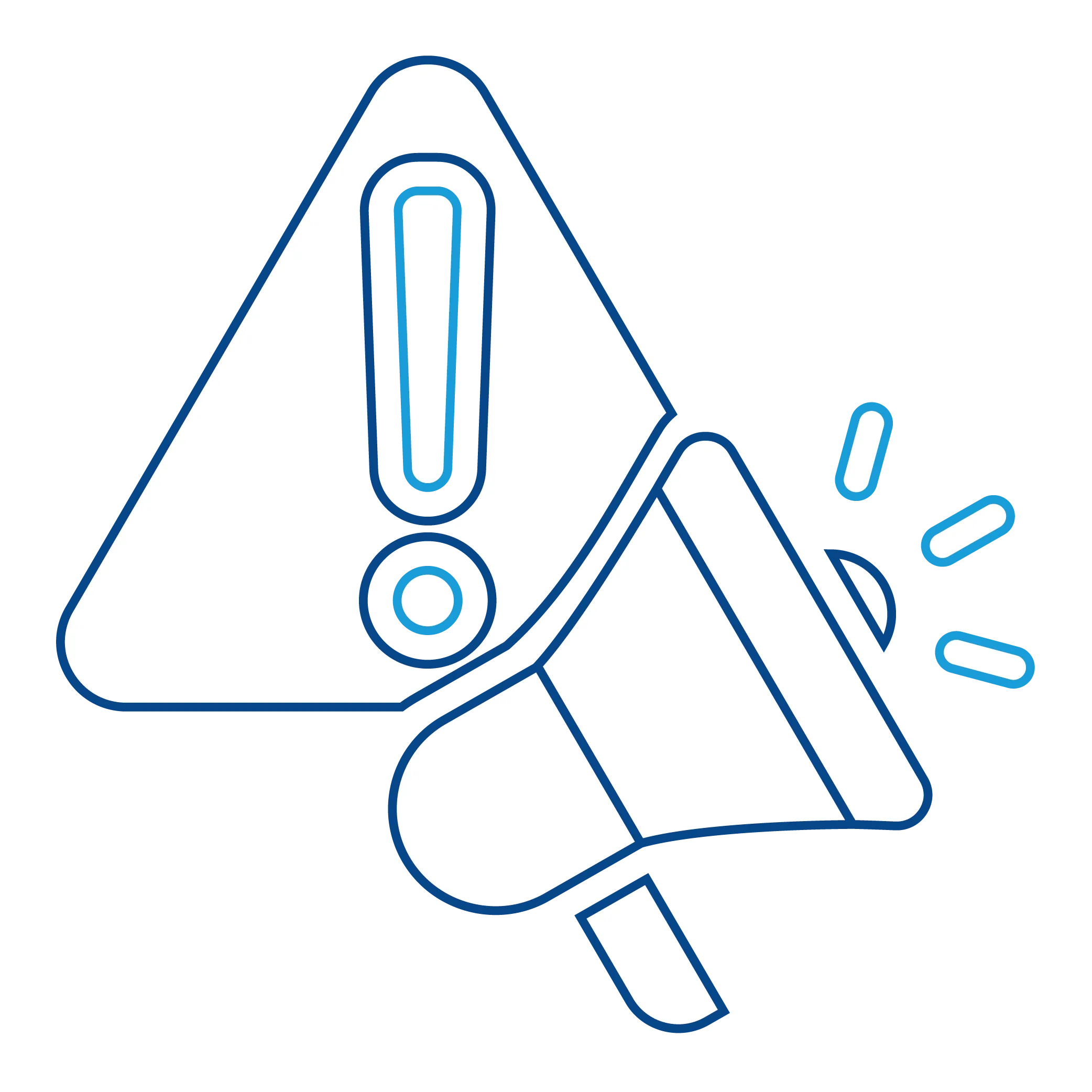 Icon warning system Icon warning system